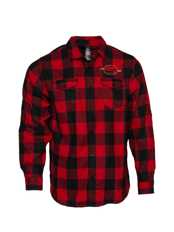 The Fish'n Canada Show Embroidered Flannel Shirt - Red/Black