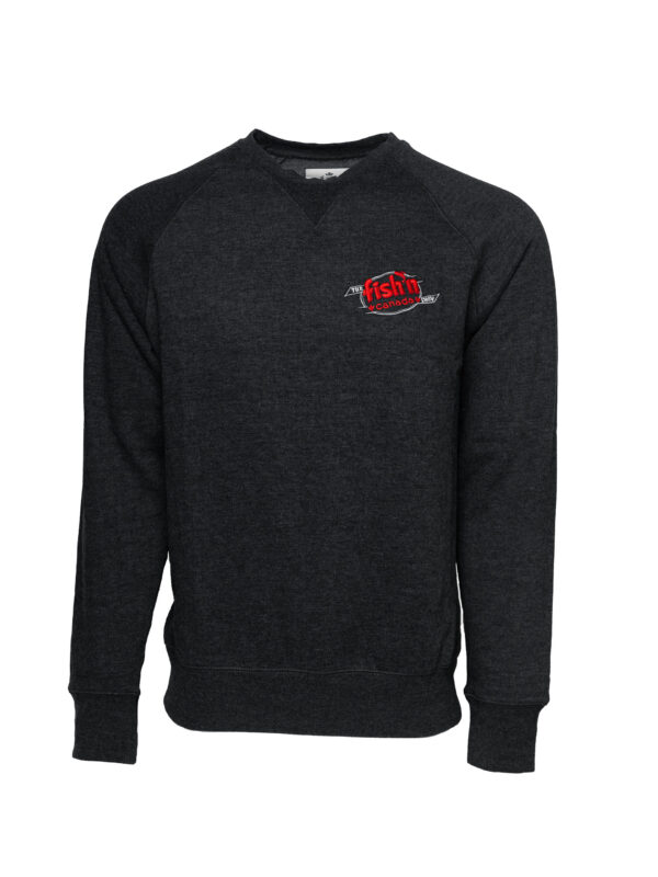 The Fish'n Canada Show Embroidered Crew Pullover - Midnight Black