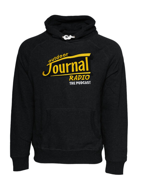 Outdoor Journal Radio Podcast Embroidered Hoodie - Midnight Black