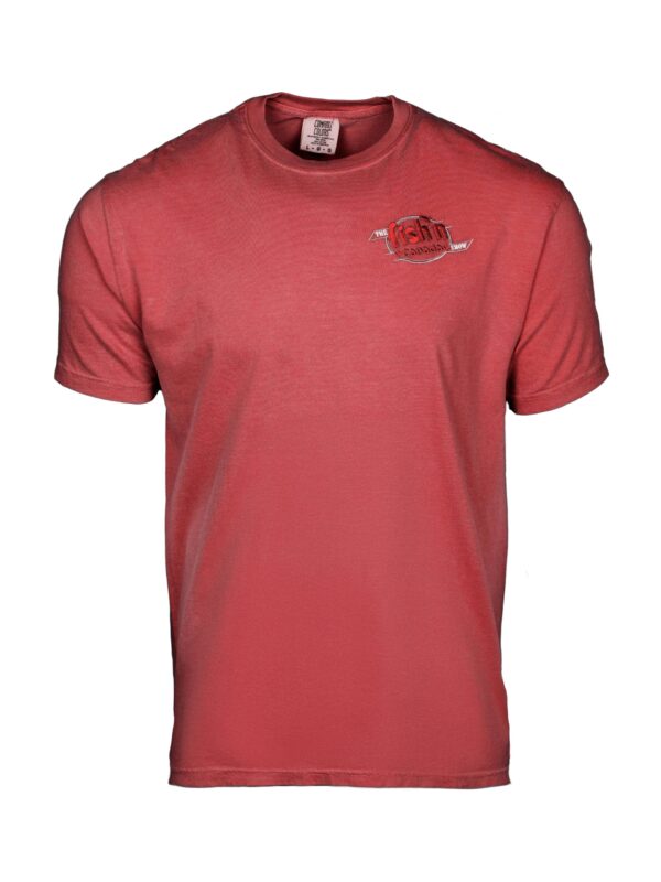 The Fish'n Canada Show Embroidered Heavyweight T-Shirt - Crimson