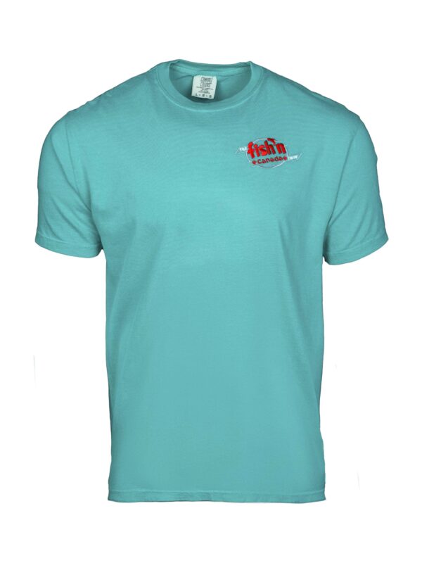 The Fish'n Canada Show Embroidered Heavyweight T-Shirt - Sea Foam