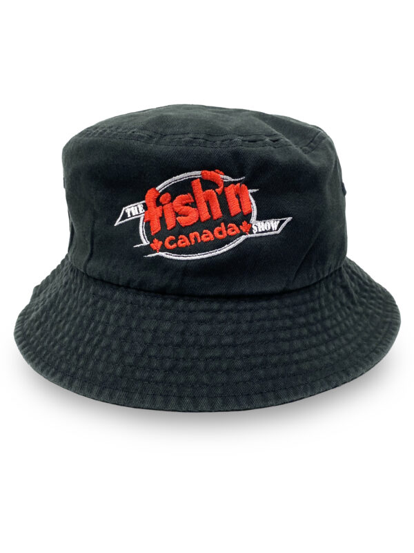 The Fish'n Canada Show Embroidered Bucket Hat - Black