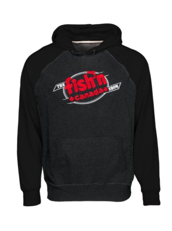 The Fish'n Canada Show Classic Embroidered Two-Tone Hoodie - Black