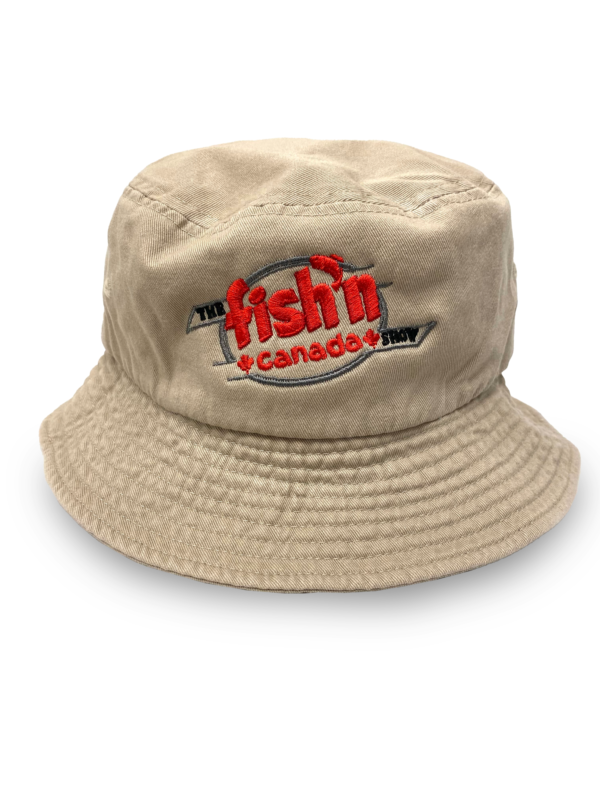 The Fish'n Canada Show Embroidered Bucket Hat - Khaki