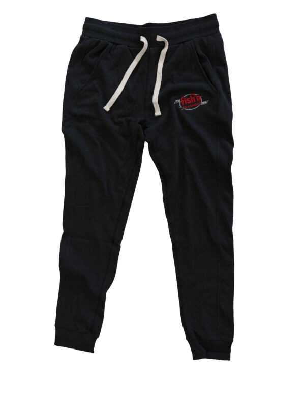 The Fish'n Canada Show Embroidered Fleece Sweatpants - Midnight Black