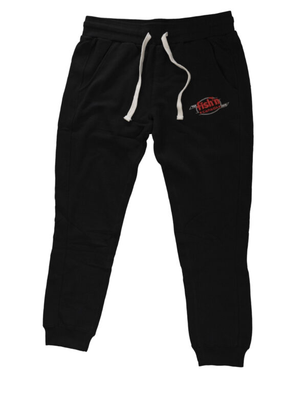 The Fish'n Canada Show Embroidered Fleece Sweatpants - Black