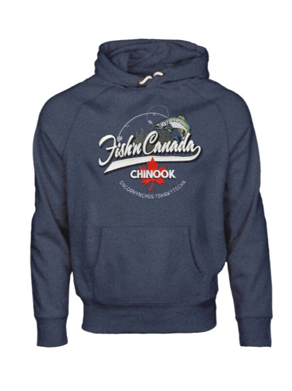 Fish'n Canada Embroidered CHINOOK Hoodie - Denim