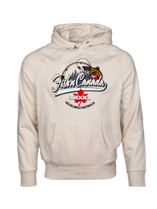 Fish'n Canada Embroidered BROOKIE Hoodie - Oatmeal