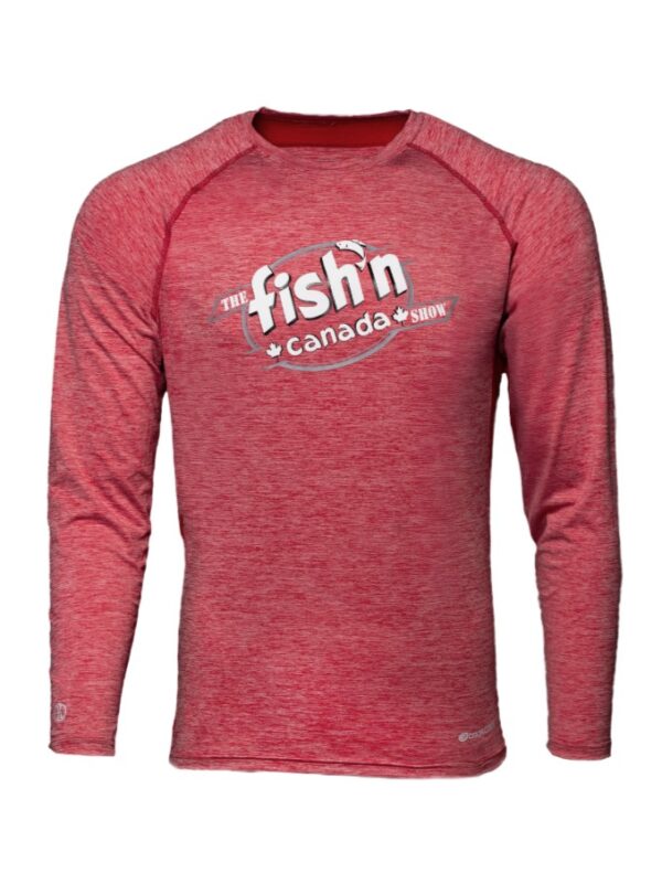 The Fish'n Canada Show UV Fishing Shirt - Heather Red