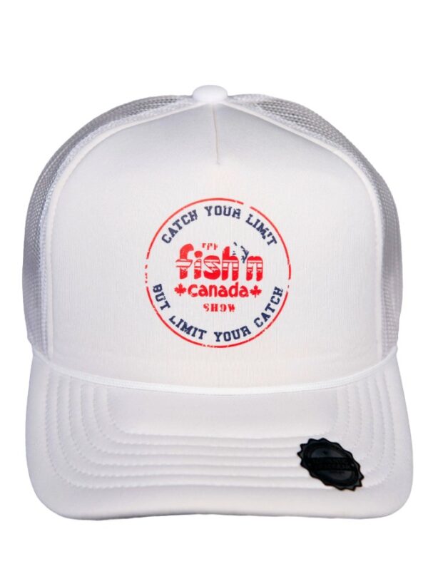 The Fish'n Canada Show 40th Anniversary CATCH YOUR LIMIT Trucker Cap - White